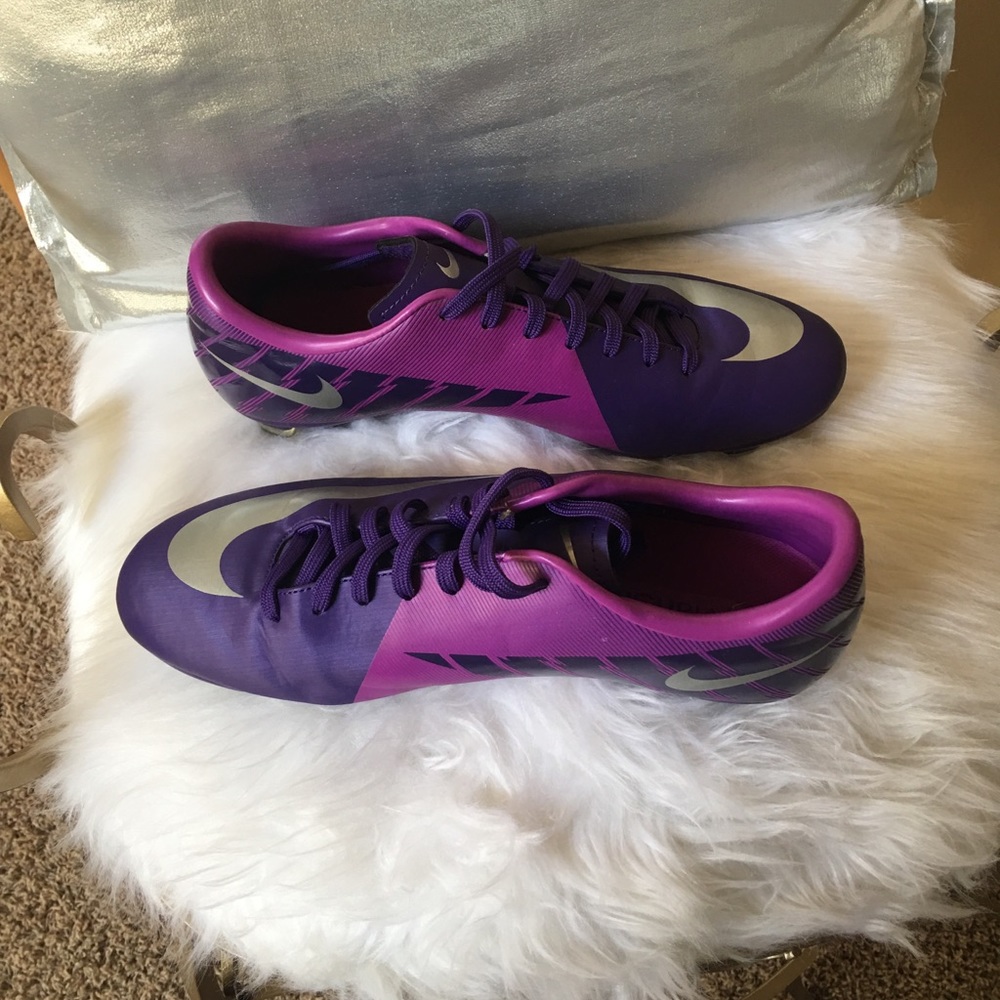 Ladies soccer Nike shoes.